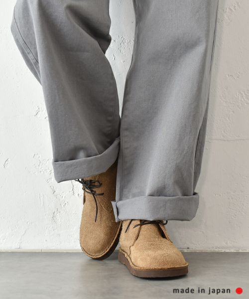 Organic Handloom｜スウェードベロア レースアップシューズ [[OH027491]][C]