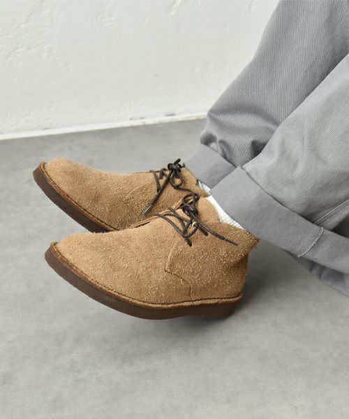 Organic Handloom｜スウェードベロア レースアップシューズ [[OH027491]][C]