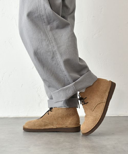 Organic Handloom｜スウェードベロア レースアップシューズ [[OH027491]][C]