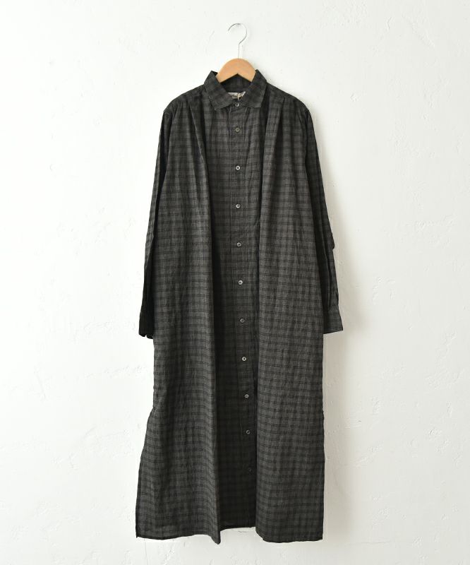  Antiquite's｜墨汁コーティングシャツワンピース [[1100311]][C]