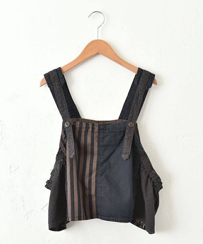 tumugu｜デニム×ヒッコリーストライプベスト [[TB25311]][C]