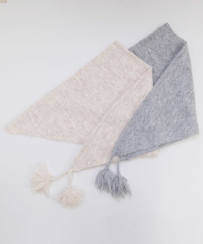 HEAVENLY｜Knit Triangie Stole [[2549204]][C]