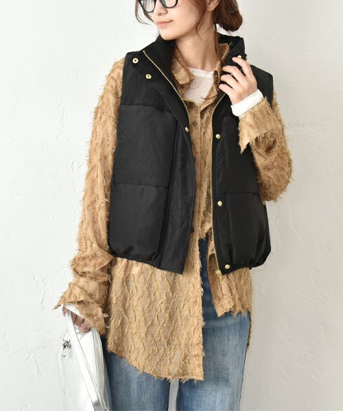 HUMS｜中綿ショートベスト [[WDN5160]][C]