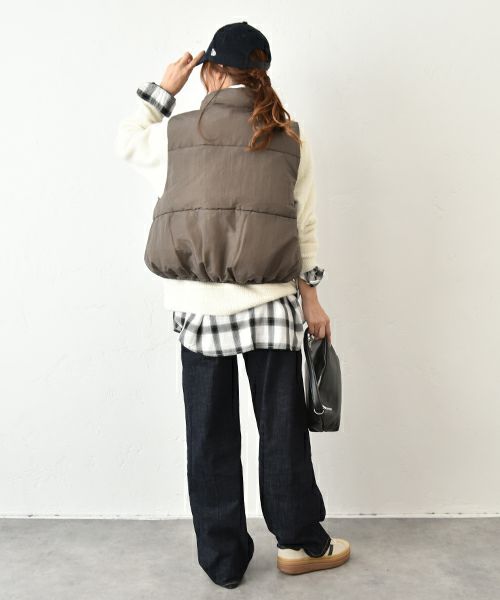 HUMS｜中綿ショートベスト [[WDN5160]][C]