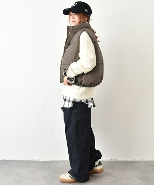 HUMS｜中綿ショートベスト [[WDN5160]][C]