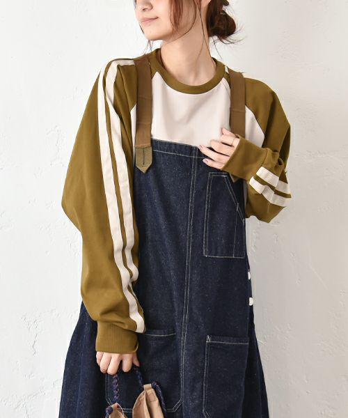 Gives a sense of fullment｜袖ラインプルオーバー [[853120]][C]