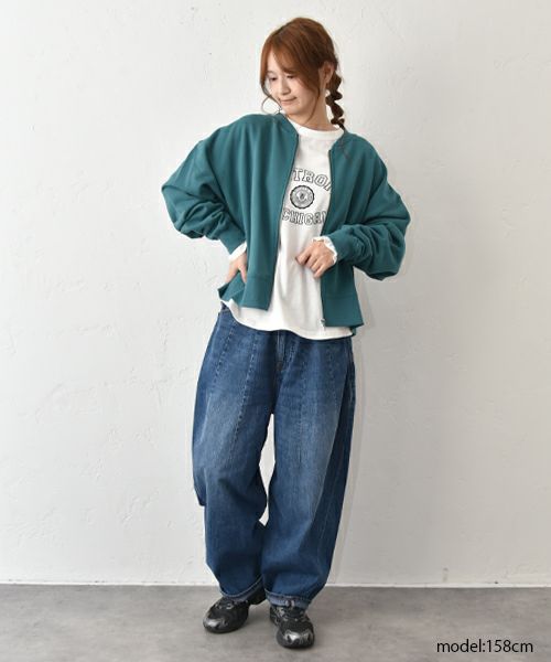 Gives a sense of fullment｜ジップカーデ [[853303]][C]