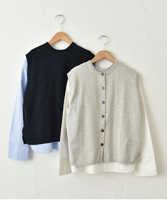  hagumu｜インナーセット2wayニットベスト [[ha-BE-32]][C]