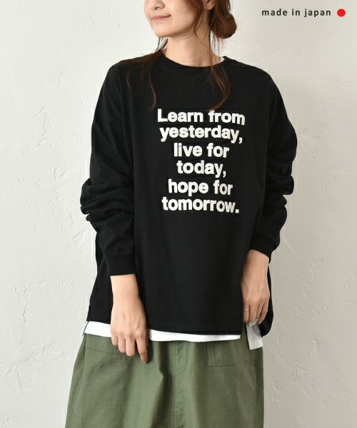 her.｜ロゴロンTee [[Wide Long Sleeve Tee/2025-2]][C]