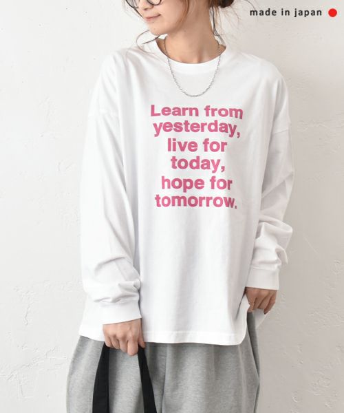 her.｜ロゴロンTee [[Wide Long Sleeve Tee/2025-2]][C]