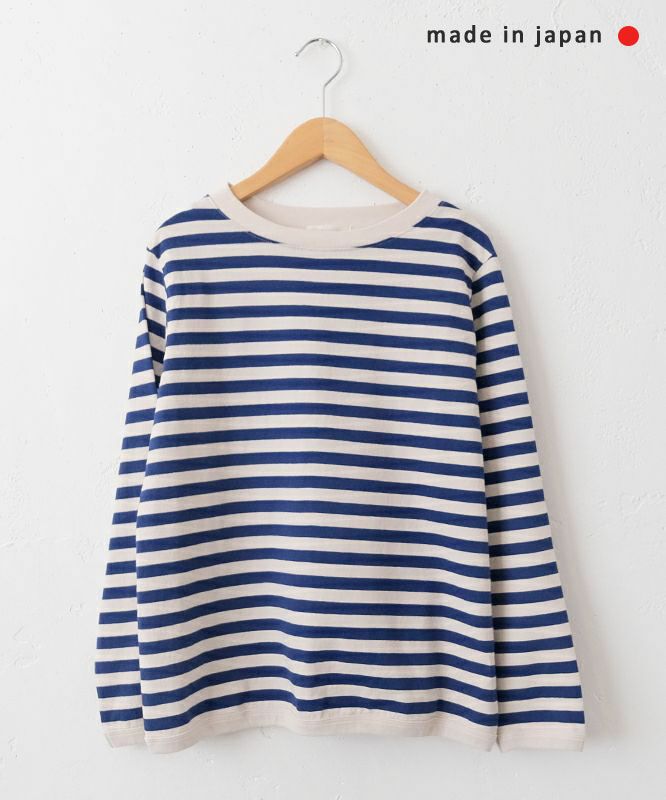 and quarter｜10分袖ボーダーカットソー [[MA-054]][C]