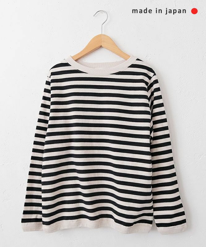 and quarter｜10分袖ボーダーカットソー [[MA-054]][C]