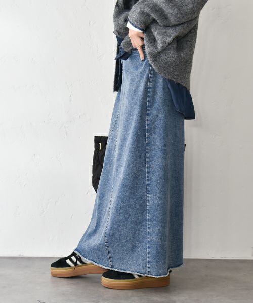 HUMS｜カットオフデニムスカート [[HUM-048]][C]