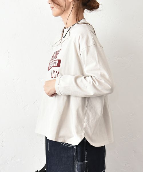 and quarter｜ヘムラウンドプリントTee [[MA-65282]][C]