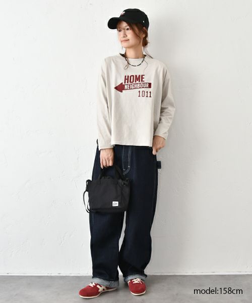 and quarter｜ヘムラウンドプリントTee [[MA-65282]][C]