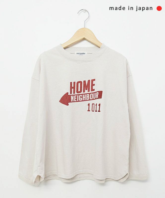 and quarter｜ヘムラウンドプリントTee [[MA-65282]][C]