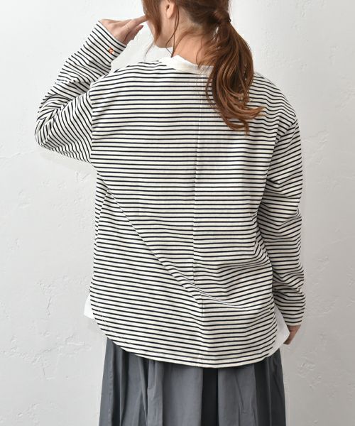 her.｜長袖刺繍カットソー [[CE3CT250809]][C]