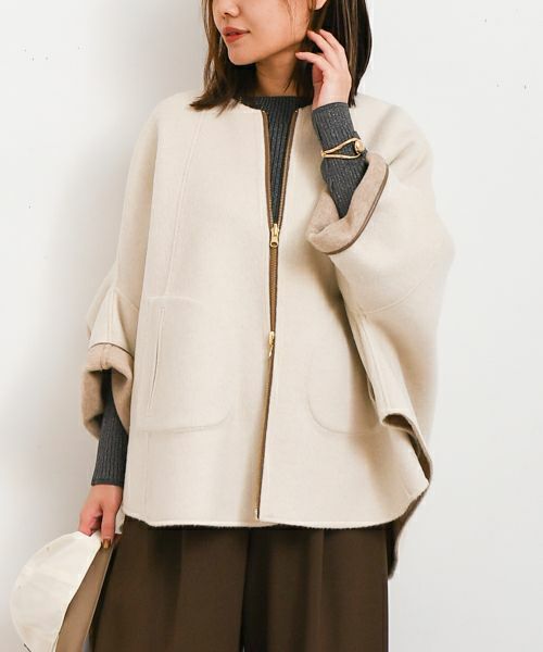 Risley｜リバーシブルウールポンチョ [[R2503-RPO826]][F] | ma28