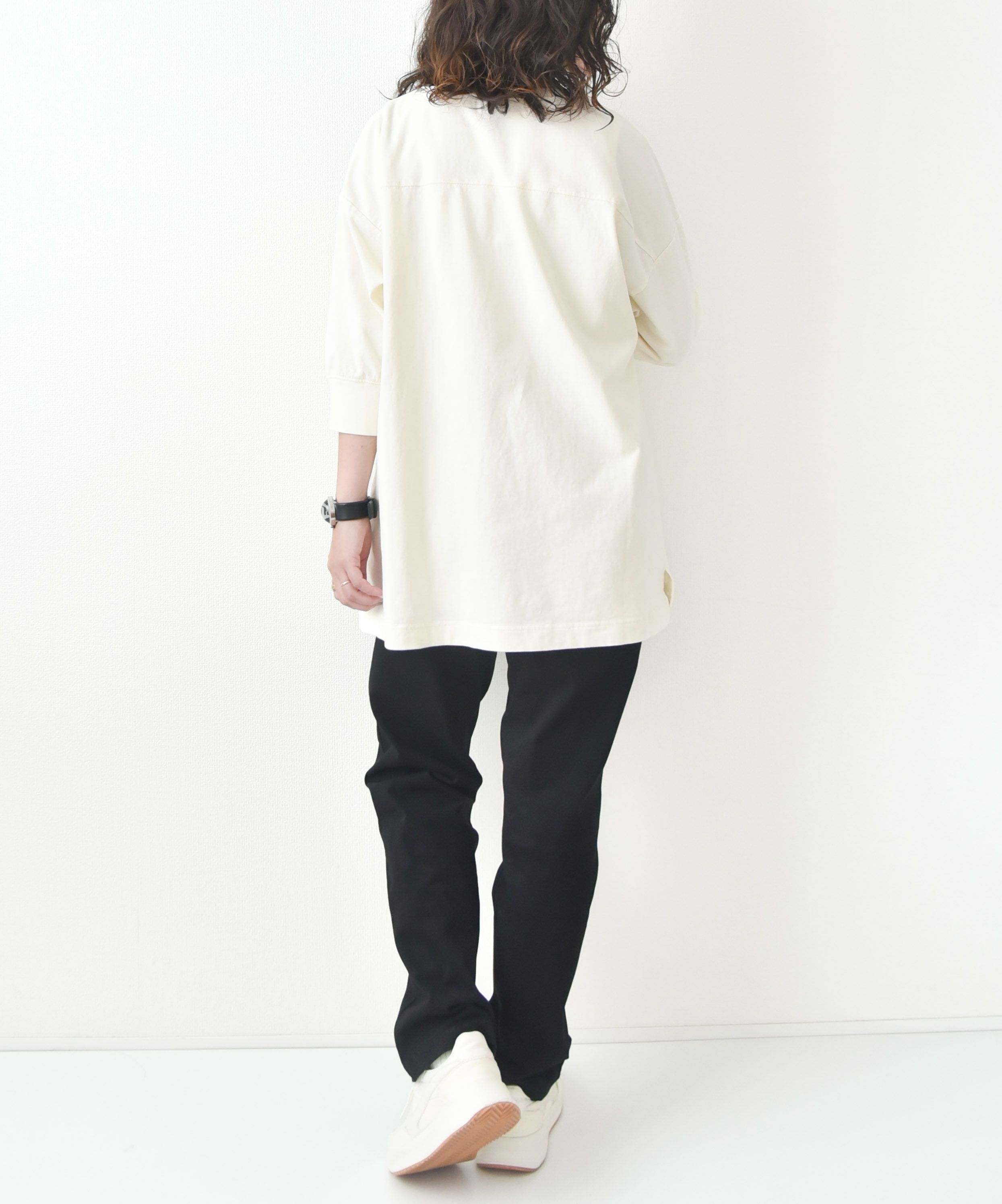 day　standard｜ピグメント加工　七分袖Tee [[d-c-007]][D]