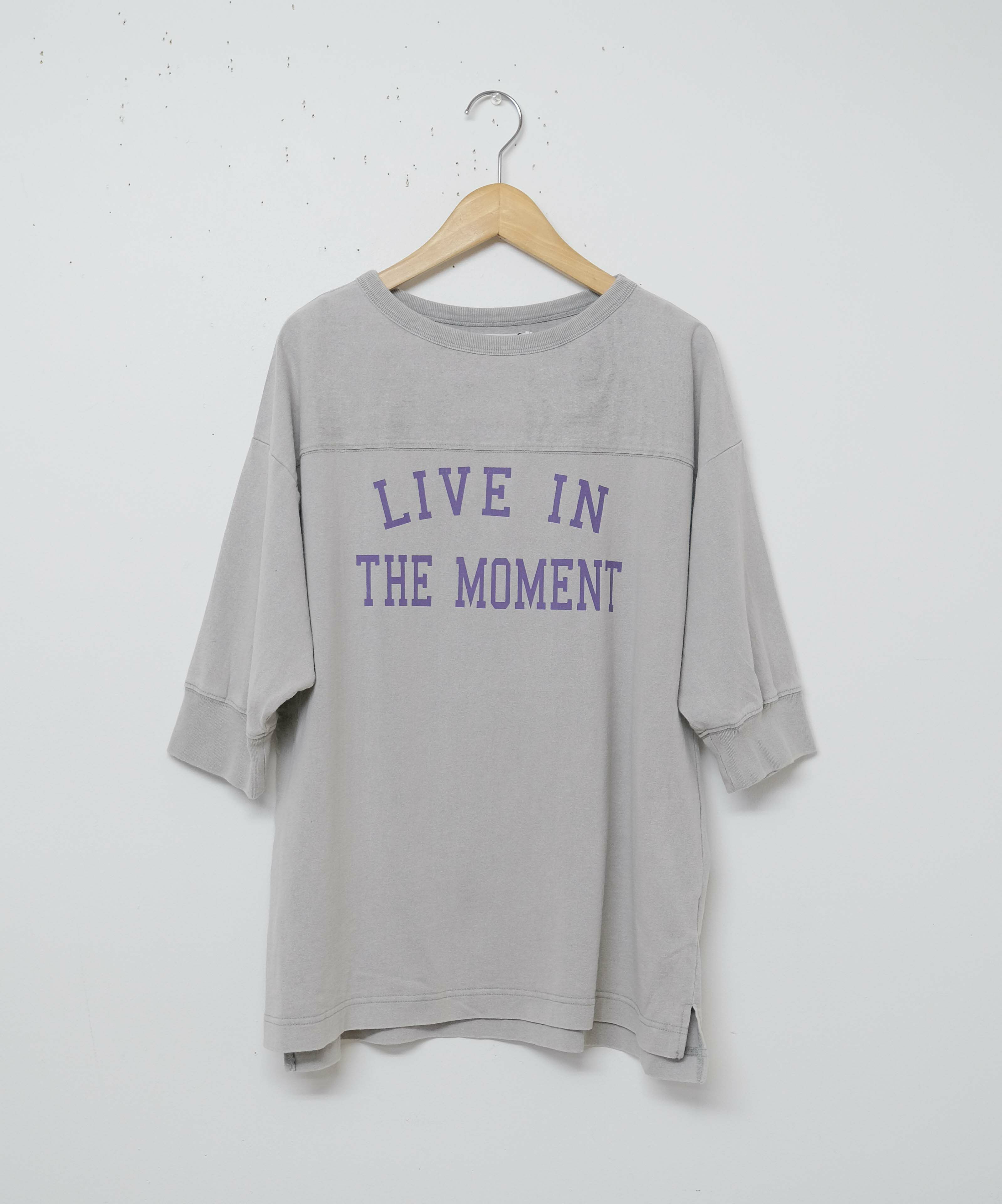 day　standard｜ピグメント加工　七分袖Tee [[d-c-007]][D]