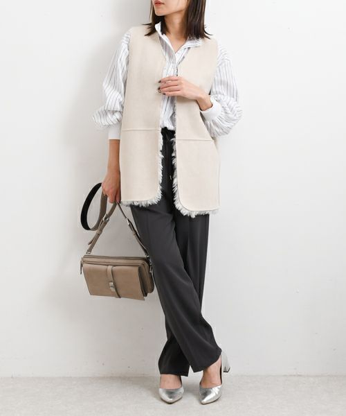Risley｜リバーシブルファーベスト [[R2503-RFV830]][F] | ma28 ONLINE