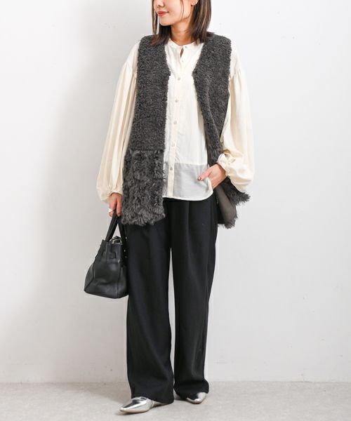 Risley｜リバーシブルファーベスト [[R2503-RFV830]][F] | ma28 ONLINE