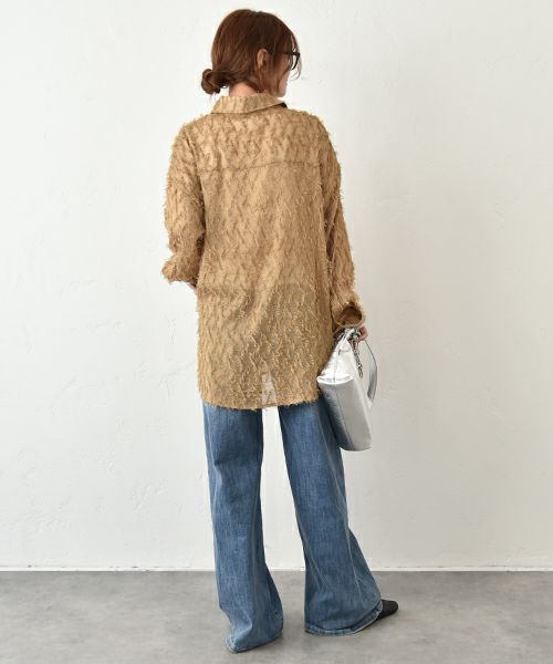 HUMS｜フェザーライクシアーシャツ [[WLN5134]][C]