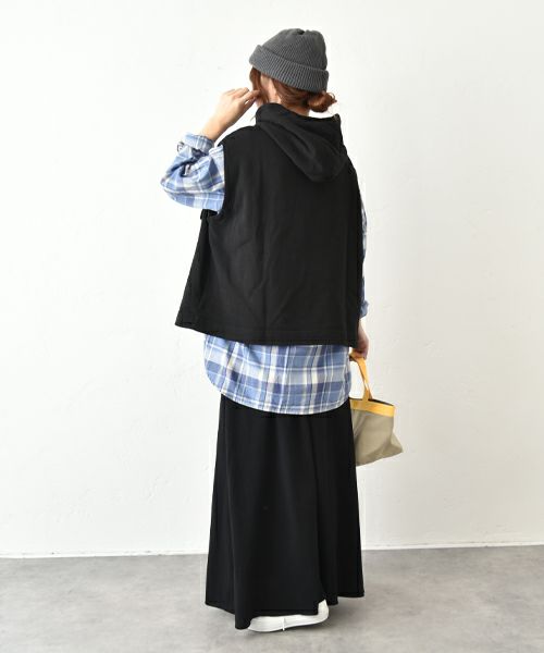 her.｜ポケット付きフードベスト [[131328H]][C]