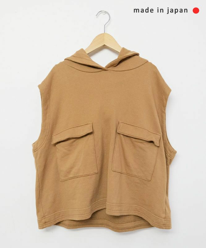  her.｜ポケット付きフードベスト [[131328H]][C]