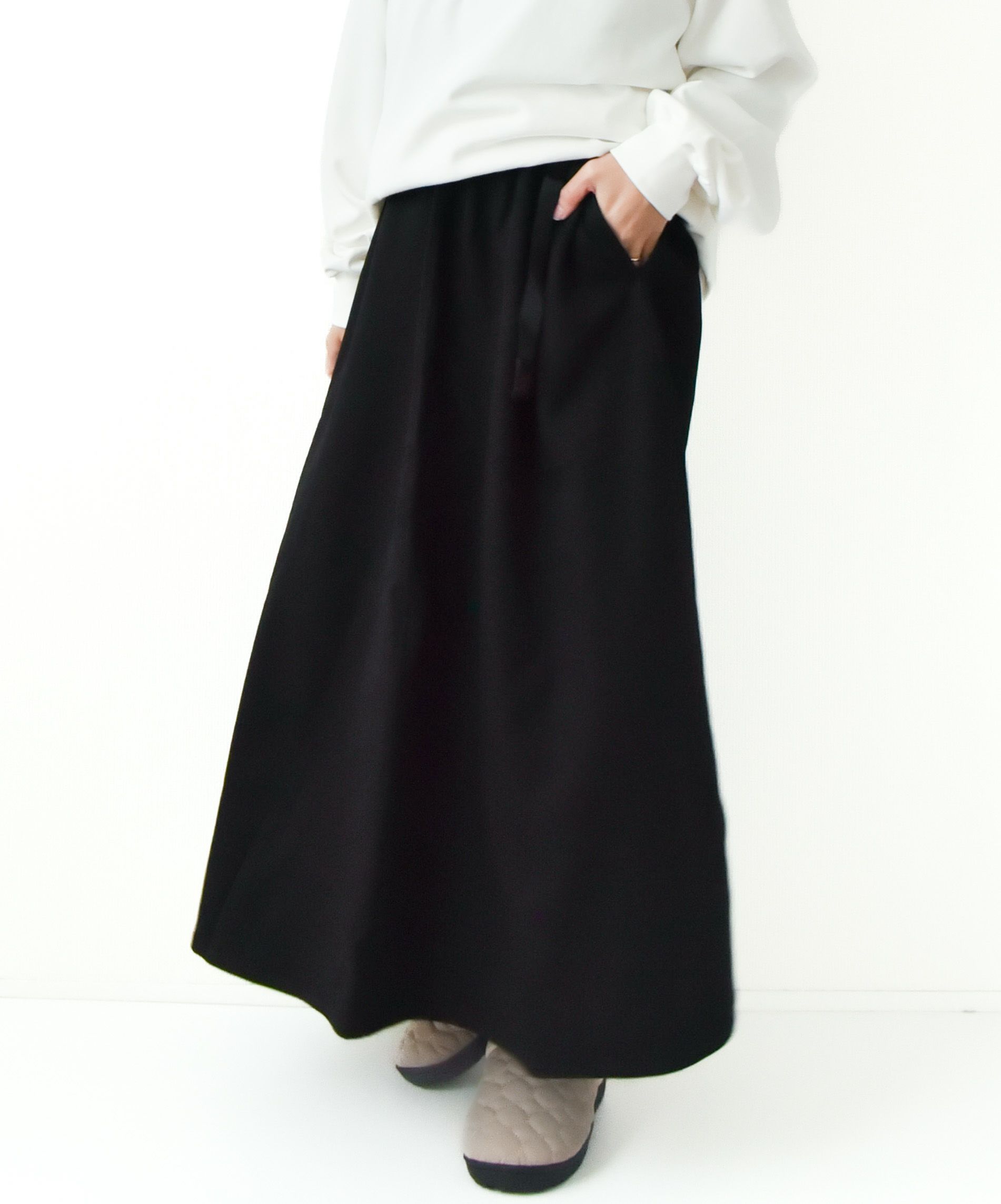 GRAMICCI｜WOOL　LIKE FLARE SKIRT [[GLSK5-FJP001]][D]