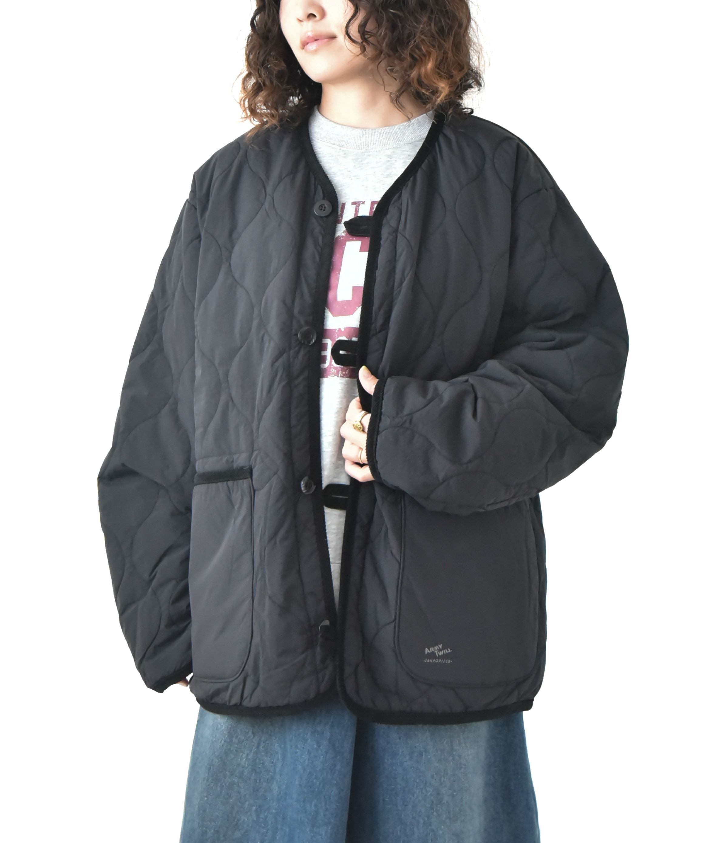 ARMY TWILL｜Quilting Reversible Jacket [[AM-2554010]][D]