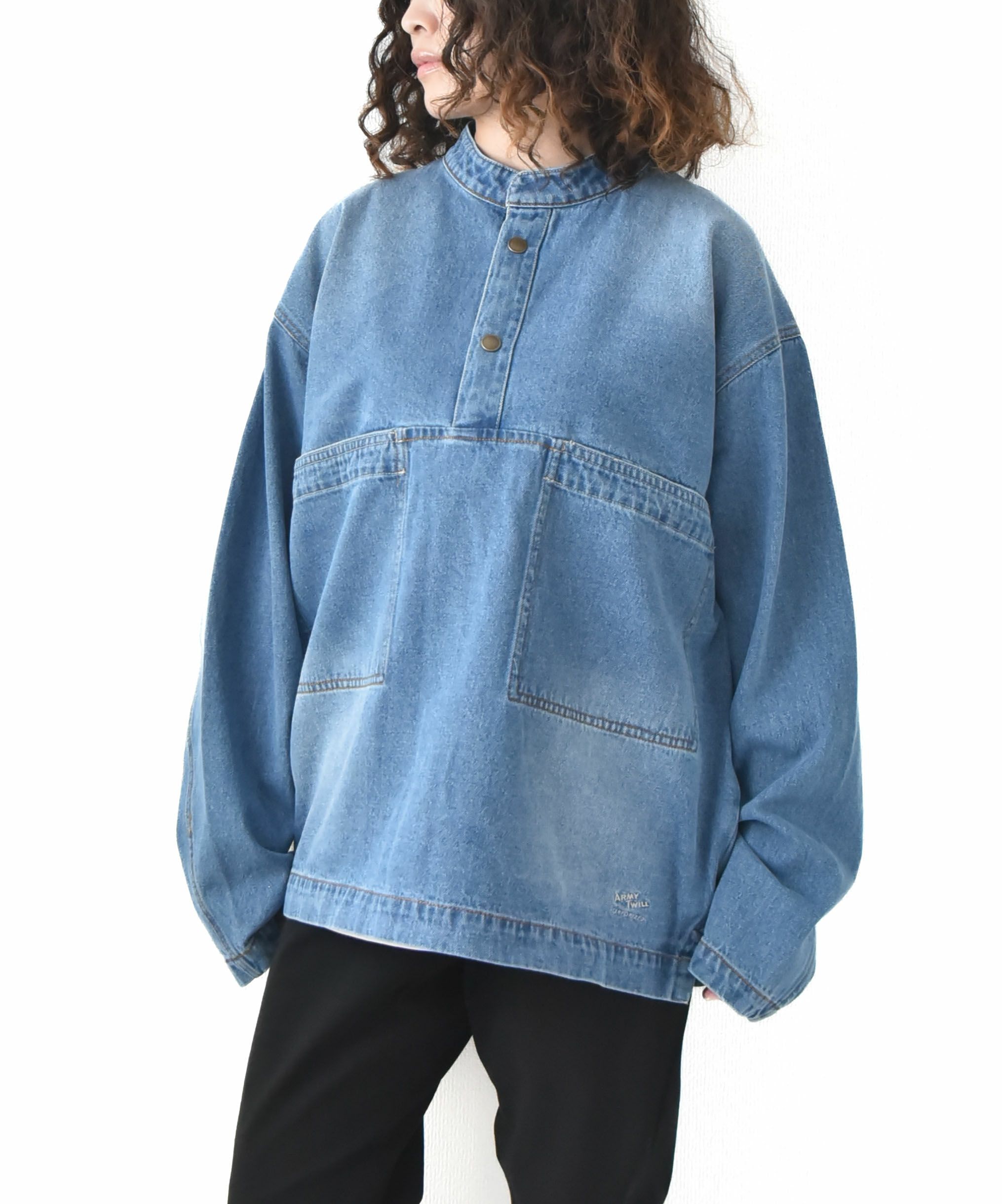 ARMY TWILL｜Denim Smock [[AM-2557003]][D]