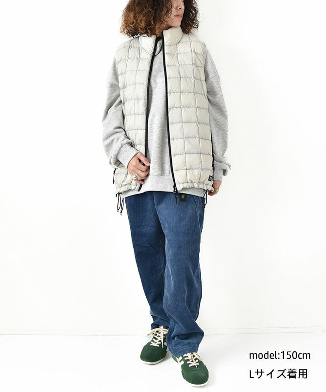 TAION｜MOUTAIN HI-NECK W-ZIP LIGHT DOWN VEST [[TAION-002ZXMT-800]][D]