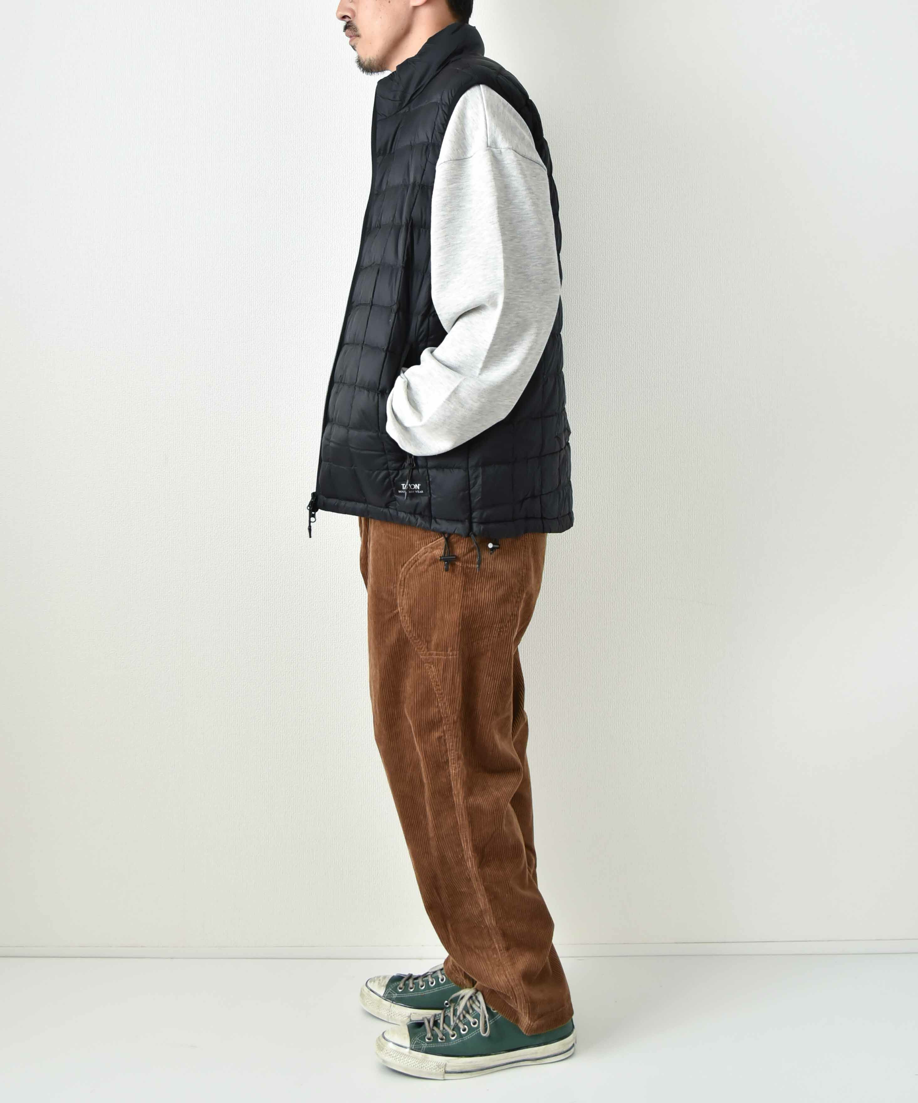  TAION｜MOUTAIN HI-NECK W-ZIP LIGHT DOWN VEST [[TAION-002ZXMT-800]][D]