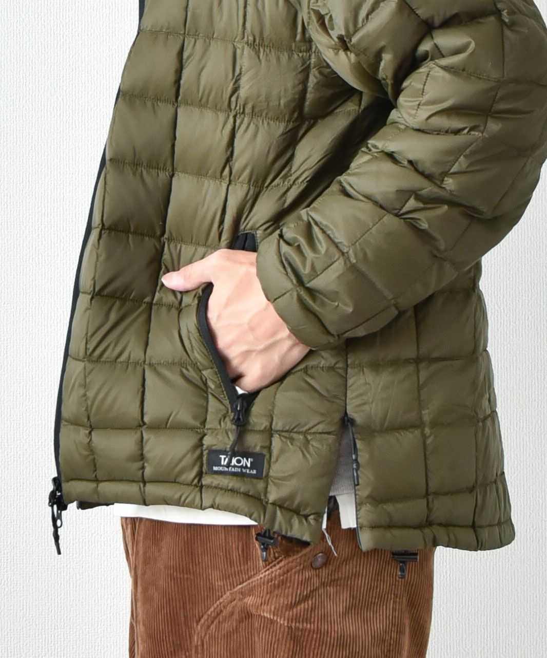 TAION｜MOUTAIN HI-NECK W-ZIP LIGHT DOWN JACKET [[TAION-102ZXMT-800]][D]