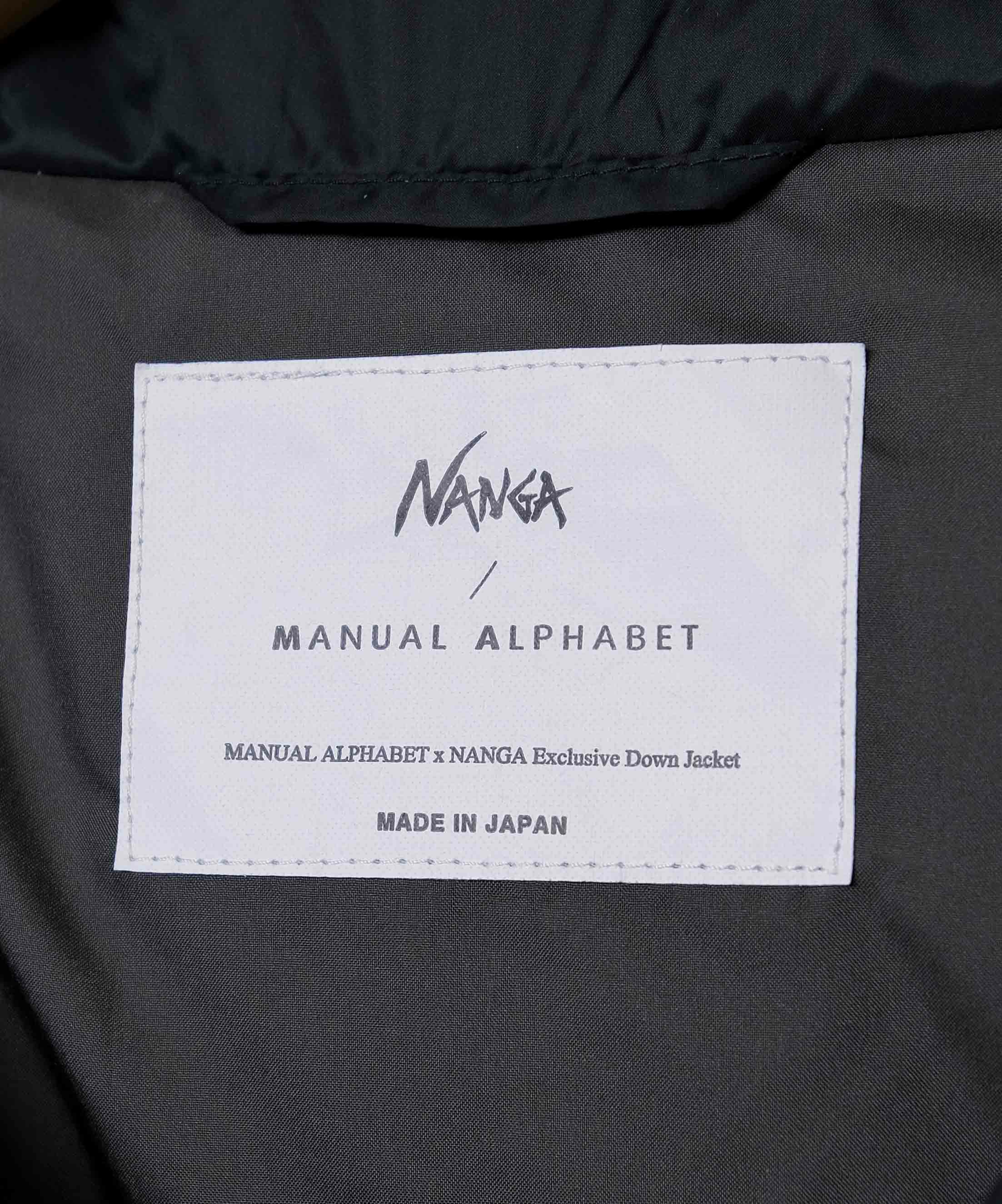 NANGA × MANUAL ALPHABET｜EQUIPMENT DOWN TRACK JACKET [[MA-J-411]][D]