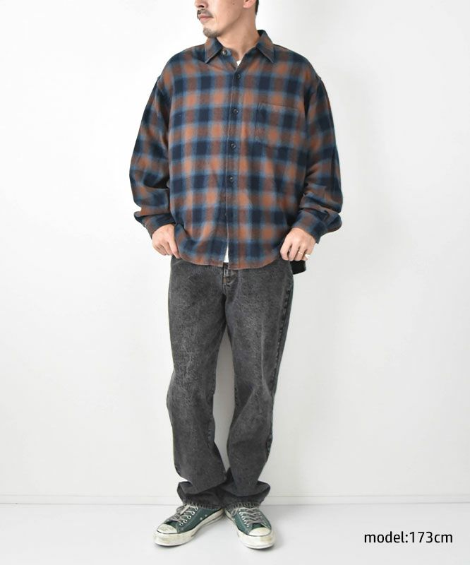 Johnbull｜ガーメントダイネルチェックシャツ [[JM254S04]][D]