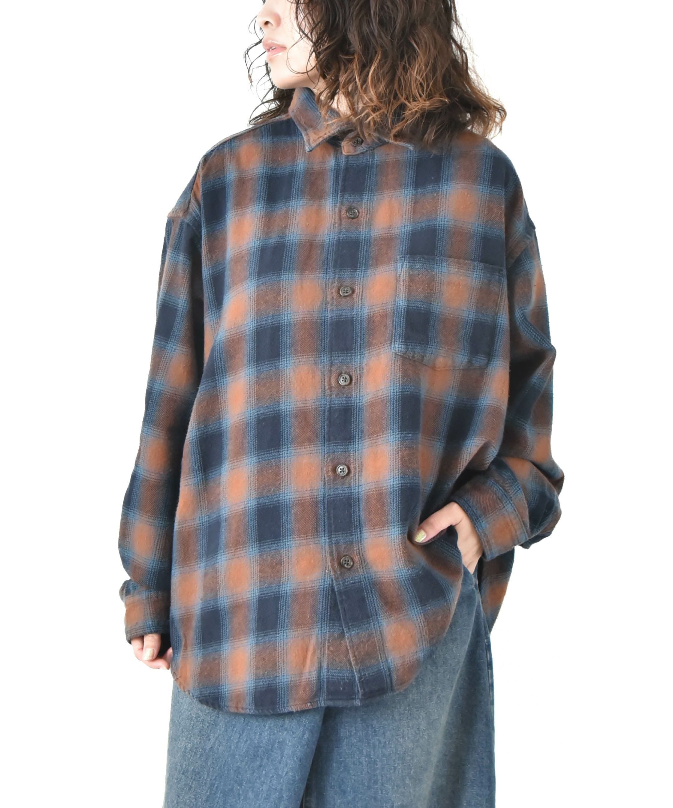 Johnbull｜ガーメントダイネルチェックシャツ [[JM254S04]][D]