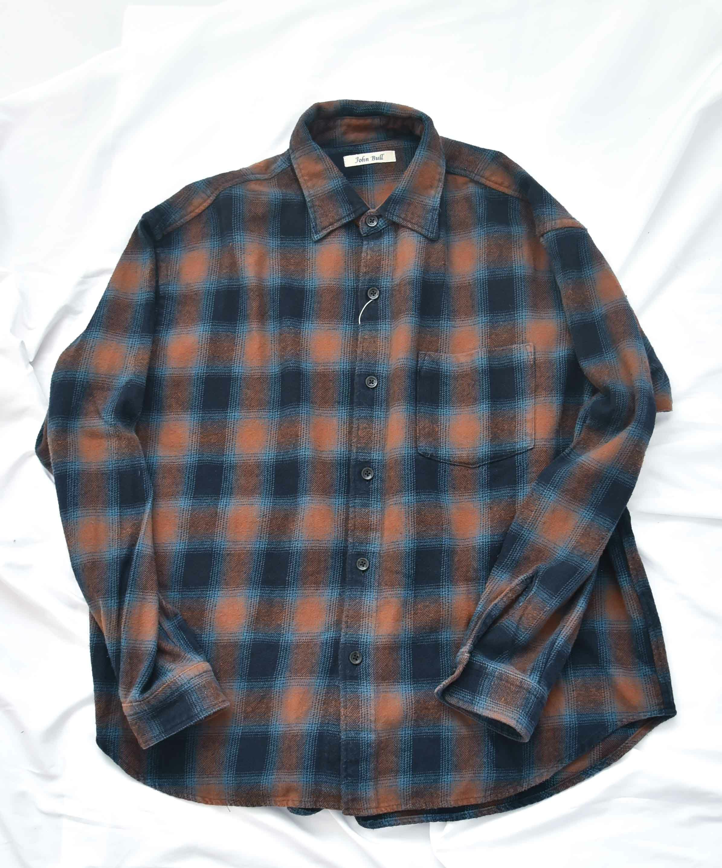 Johnbull｜ガーメントダイネルチェックシャツ [[JM254S04]][D]