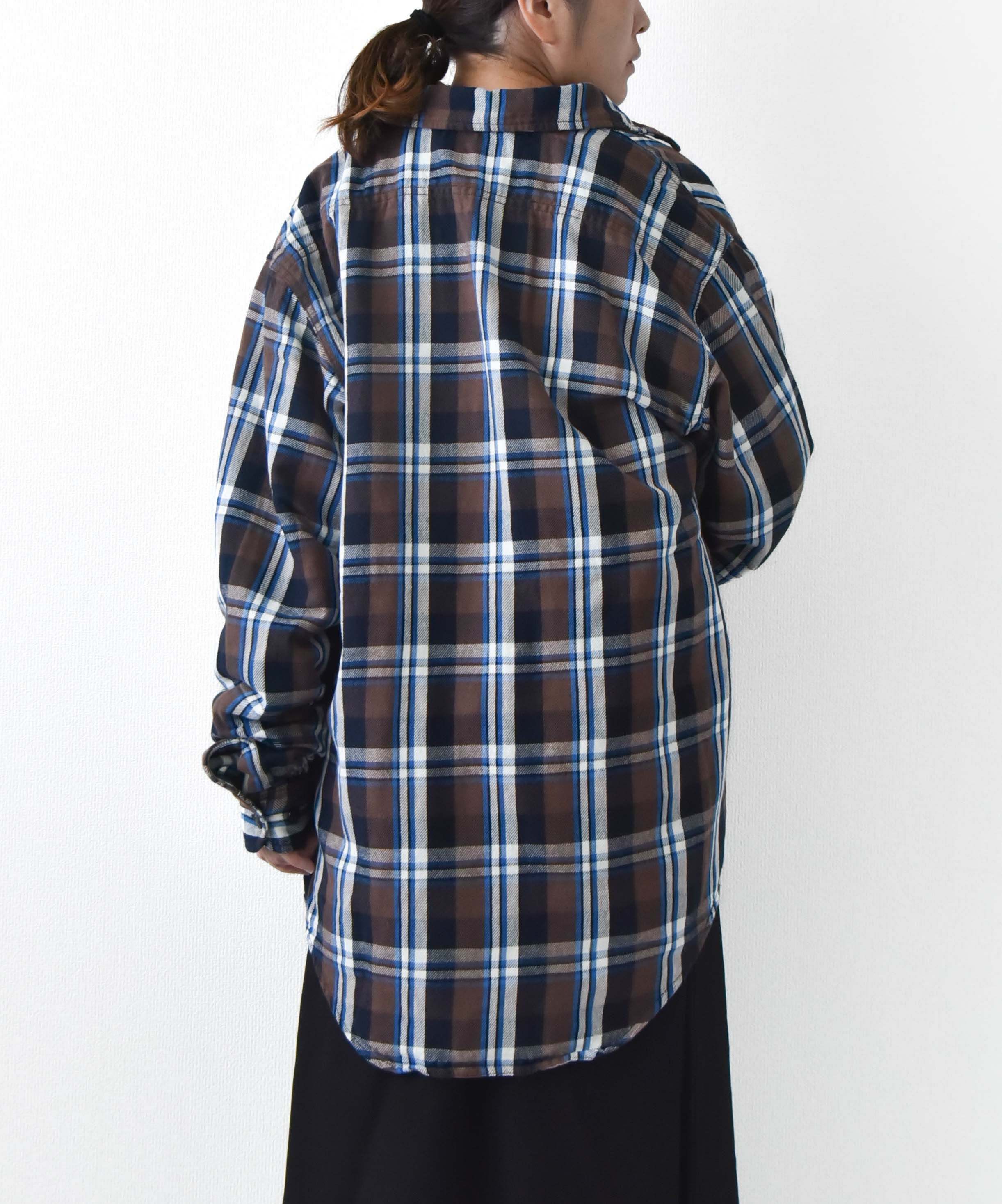 DENIM&DUNGAREE｜ムラチェックシャツ [[22580100]][D]