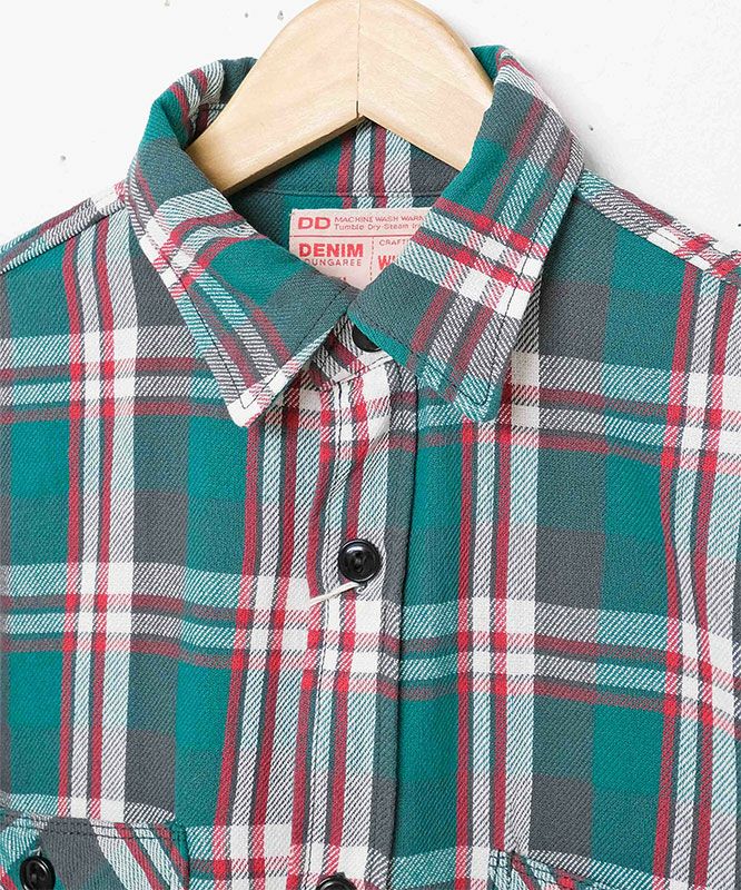 DENIM&DUNGAREE｜ムラチェックシャツ [[22580100]][D]