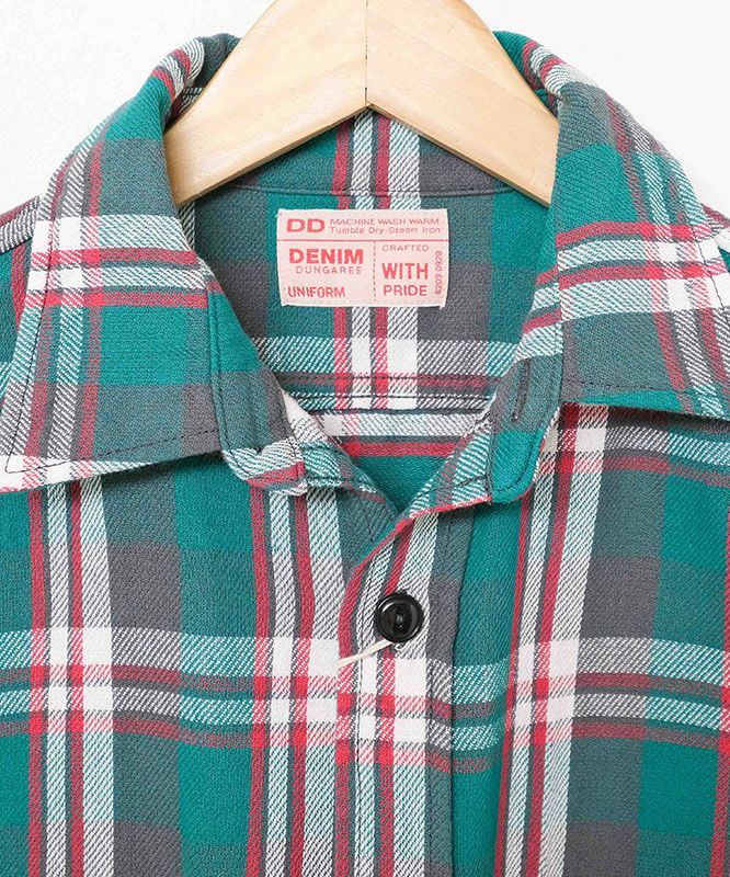 DENIM&DUNGAREE｜ムラチェックシャツ [[22580100]][D]