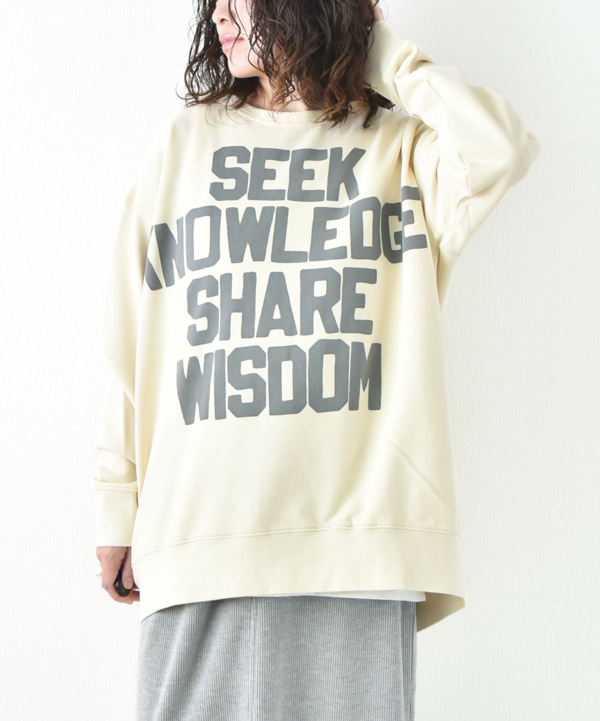 day standard｜ロゴワイドトレーナー [[M0425221]][D]