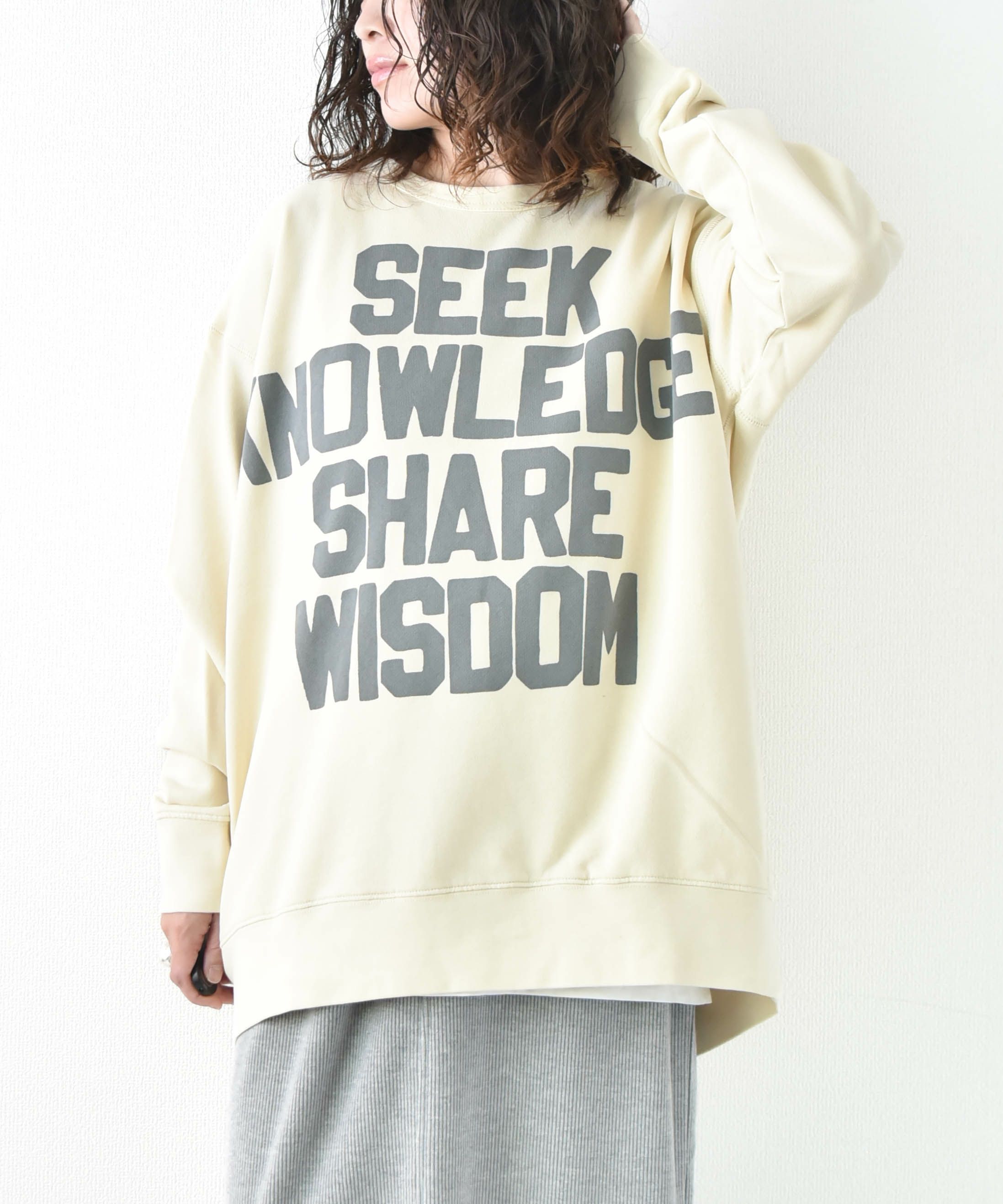 day standard｜ロゴワイドトレーナー [[M0425221]][D]