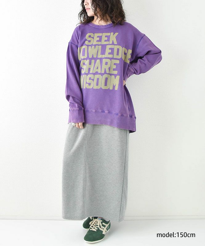 day standard｜ロゴワイドトレーナー [[M0425221]][D]