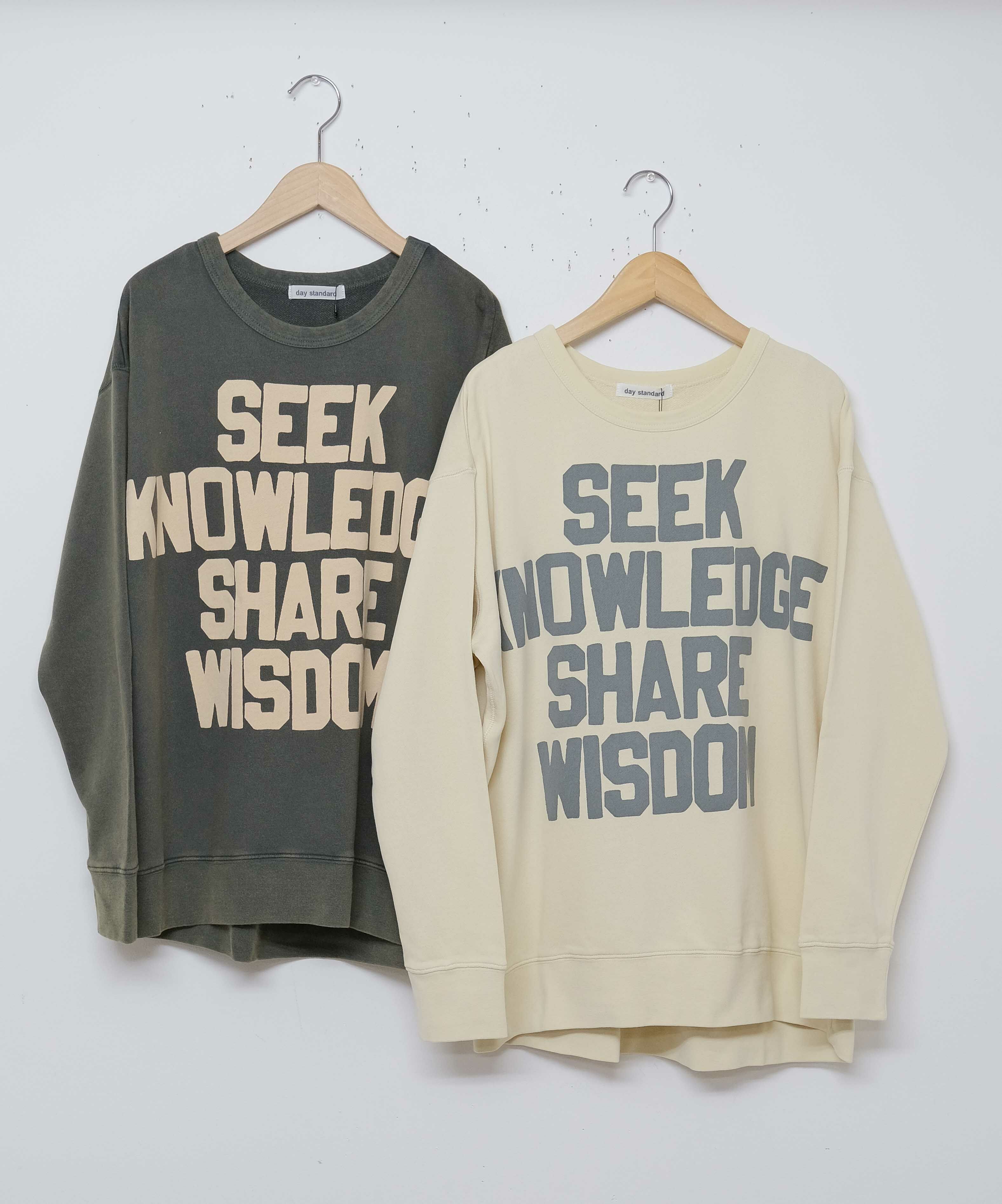 day standard｜ロゴワイドトレーナー [[M0425221]][D]