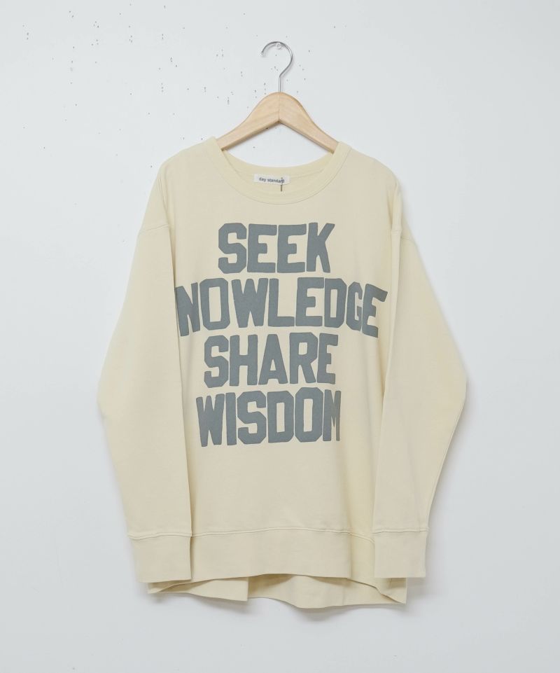 day standard｜ロゴワイドトレーナー [[M0425221]][D]