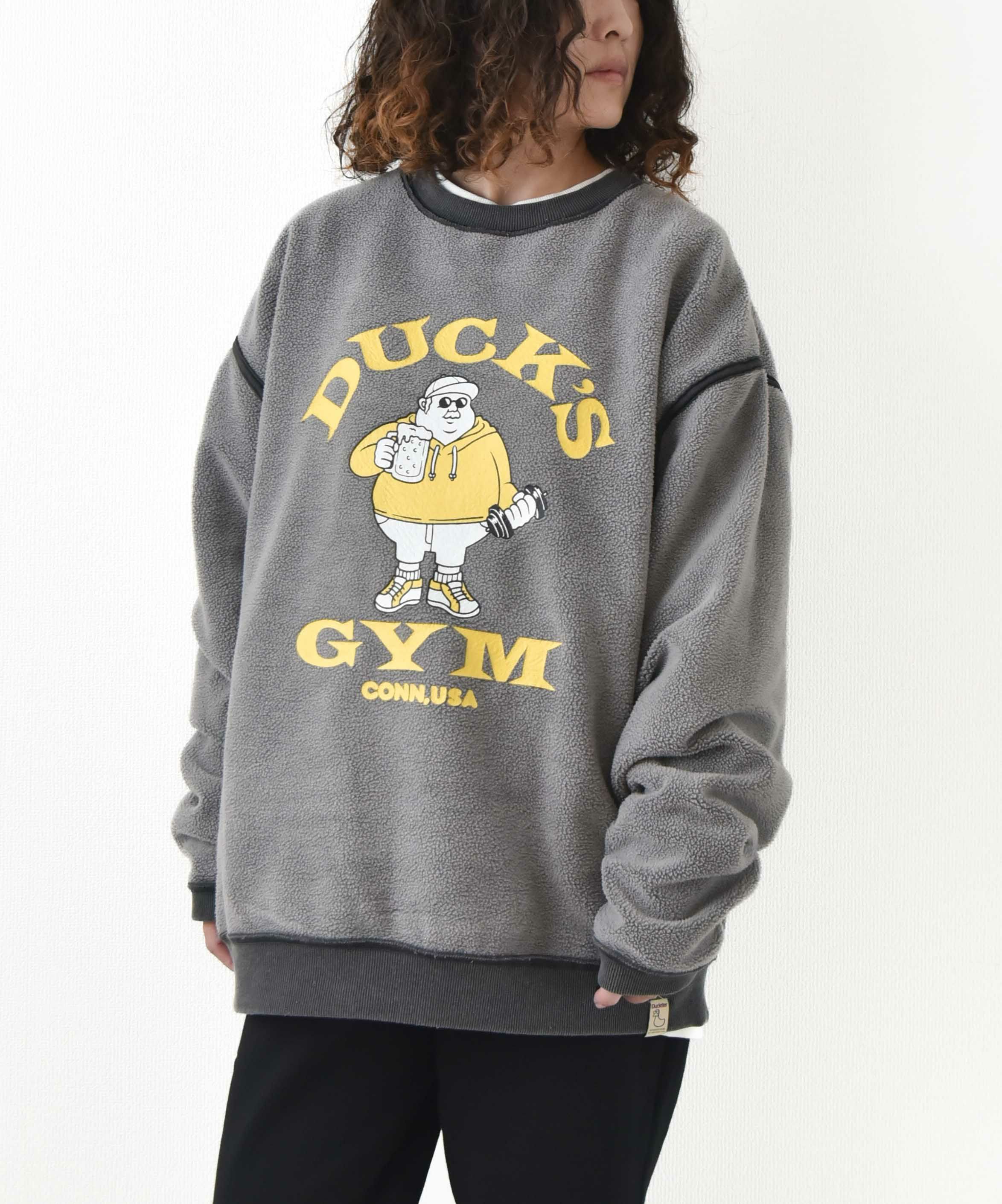 duckster｜リバーシブルクルーネックスウェット(DUCK‘S GYM) [[940204]][D]