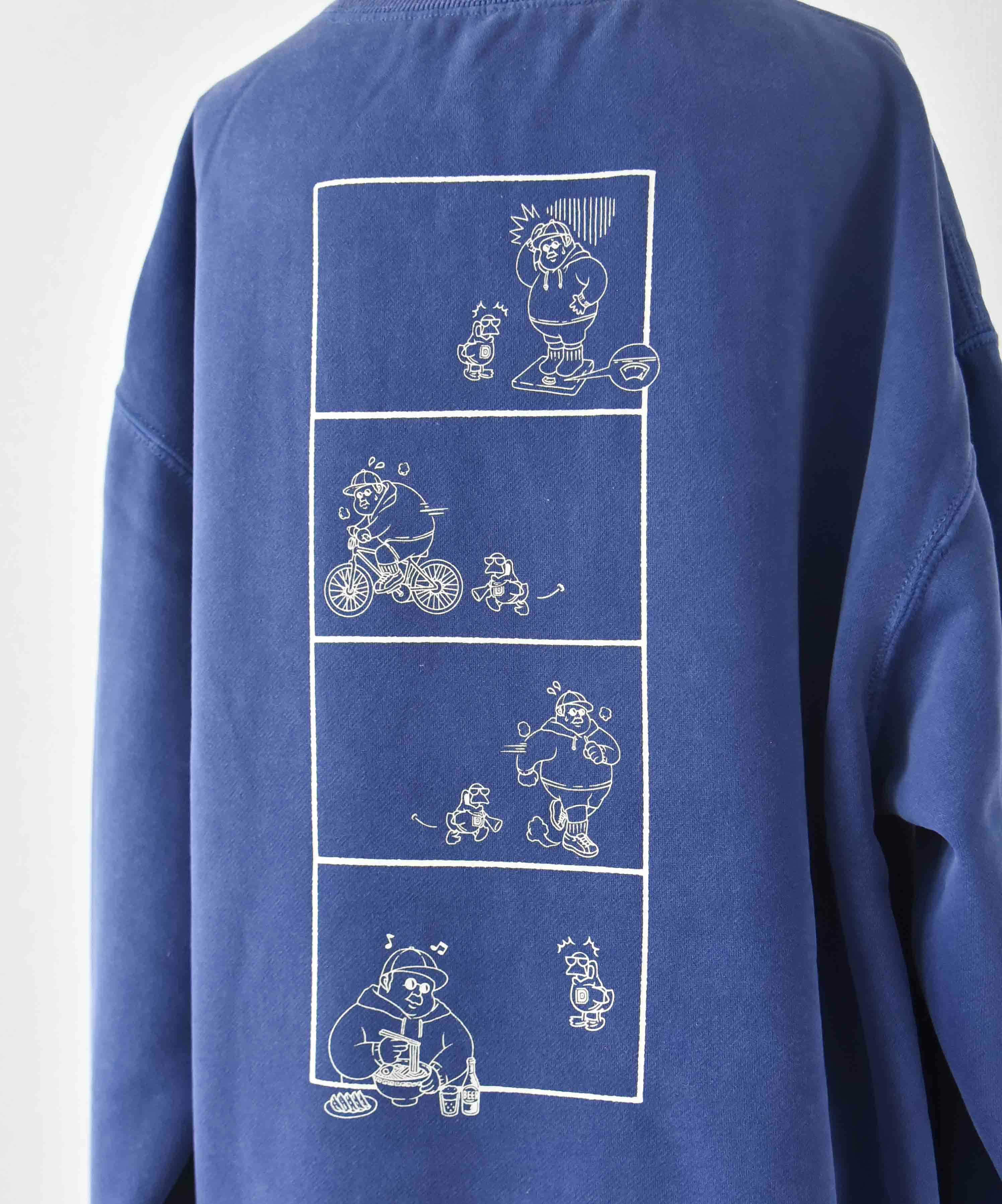 duckster｜リバーシブルクルーネックスウェット(DUCK‘S GYM) [[940204]][D]