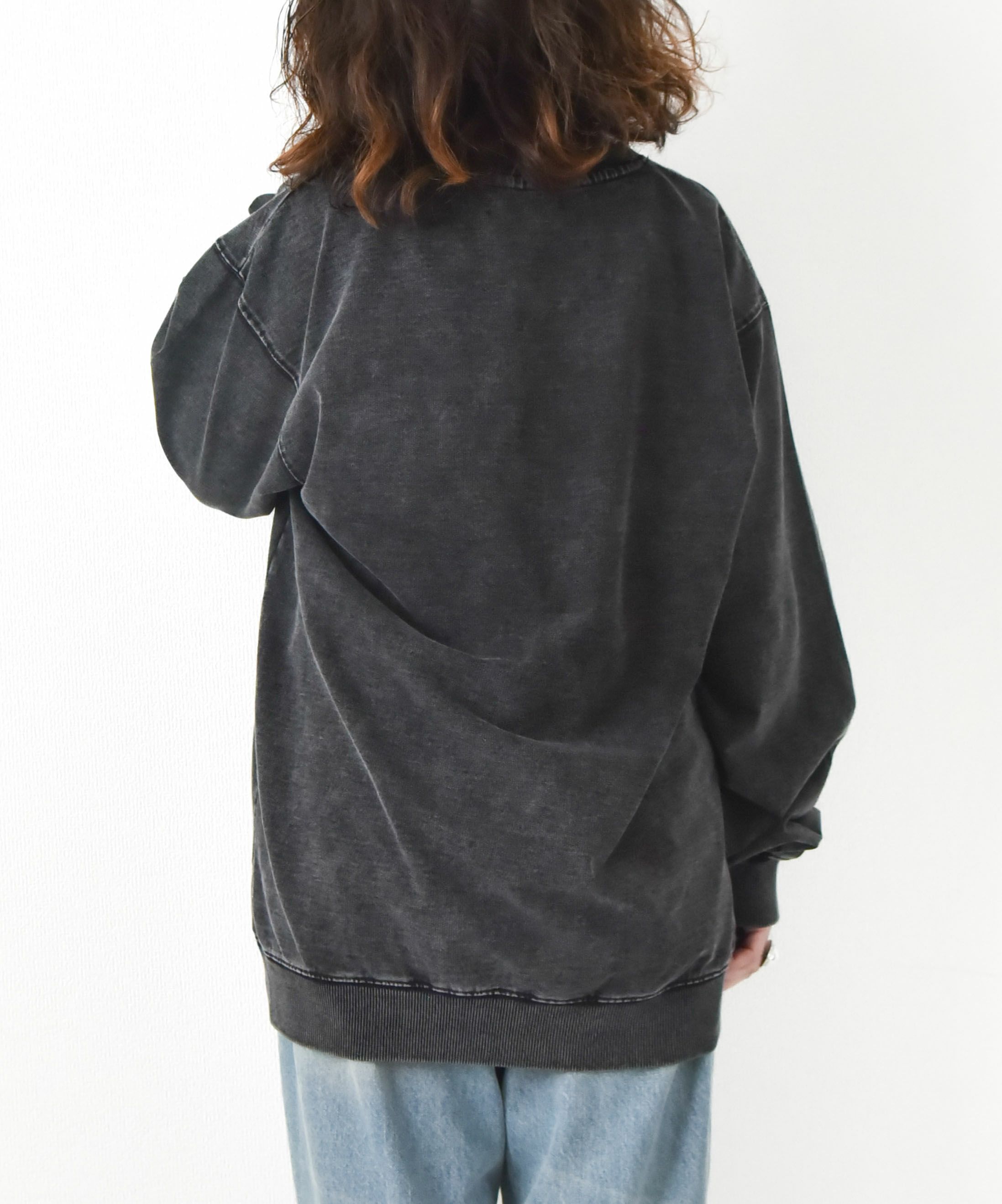 day standard｜カットデニムケミカルトレーナー [[121954]][D]